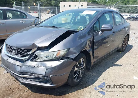 2014 Honda Civic Ex z USA, uszkodzony, nr VIN 19XFB2F87EE246152